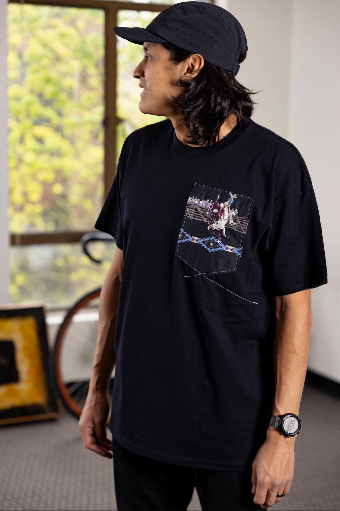 "lone shirt pocket." - ps47L - unisex. - sz M