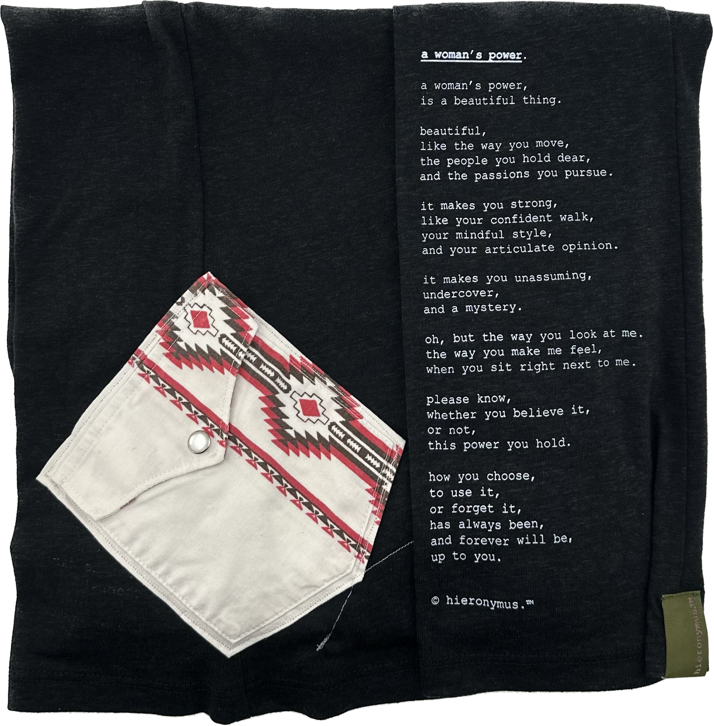 "a woman's power." - ps47R - sz L