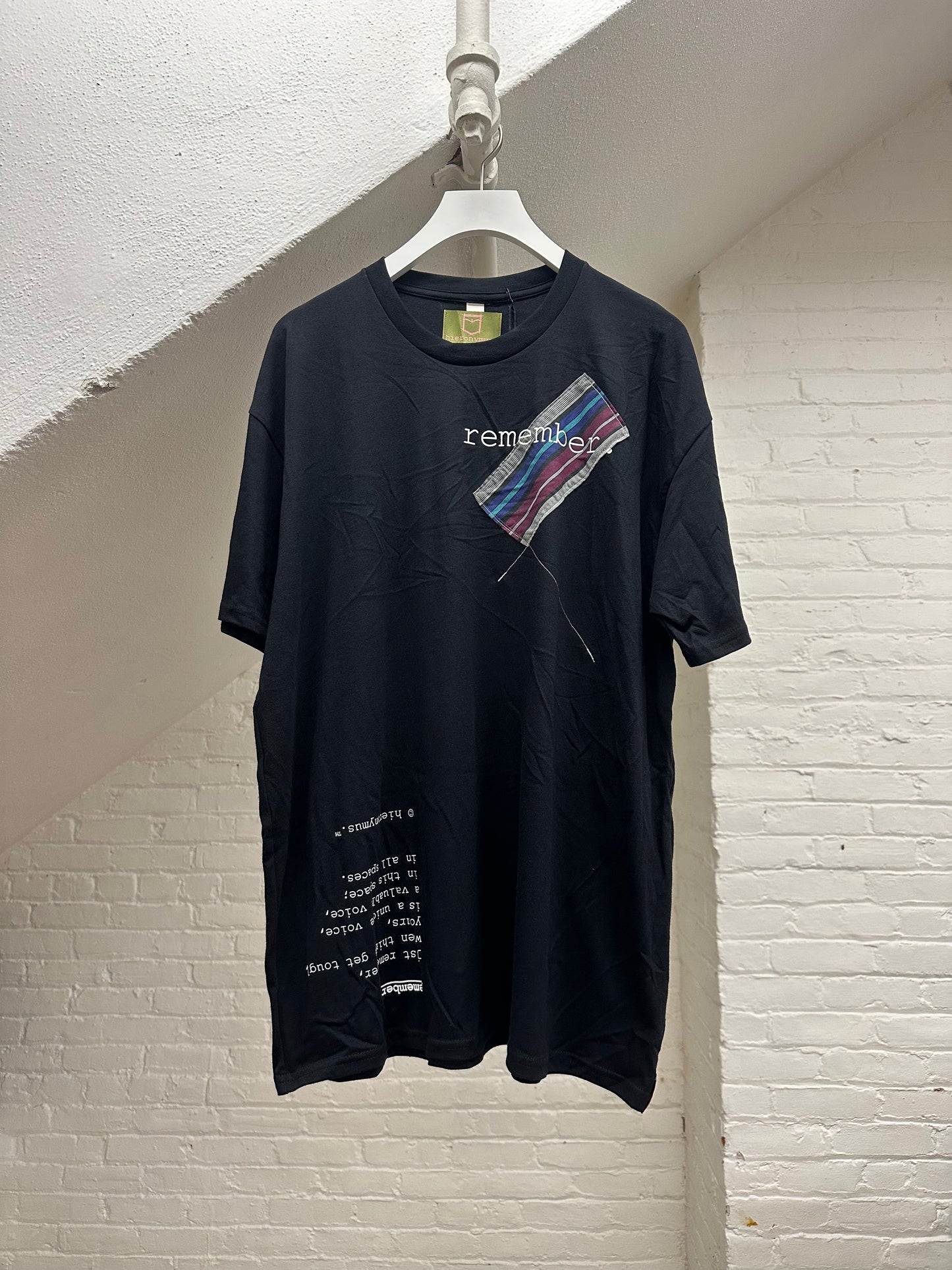 "remember." - ps70 - unisex. - sz XL.