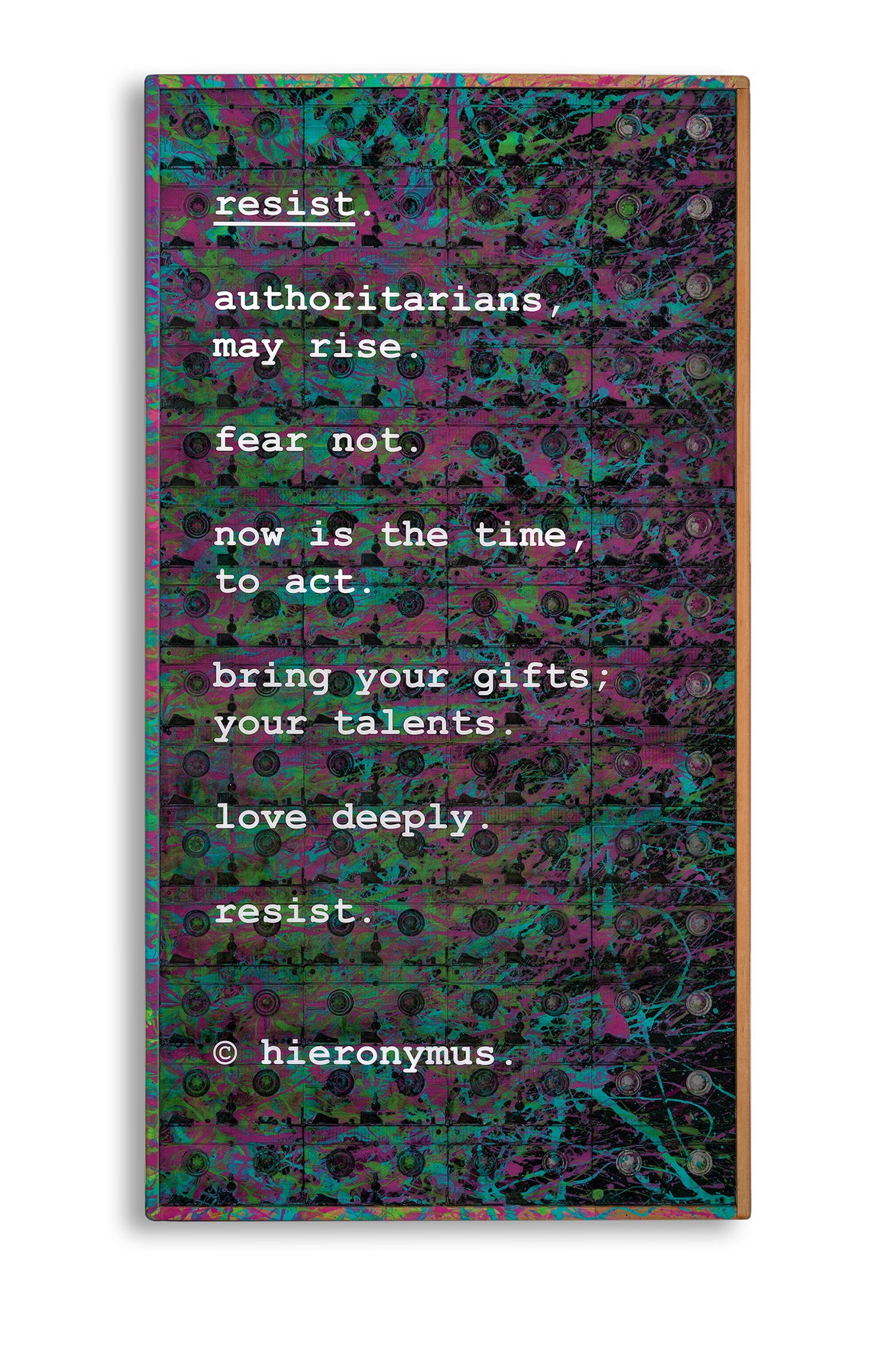 pocket films.™ by hieronymus.™ - "resist." 1