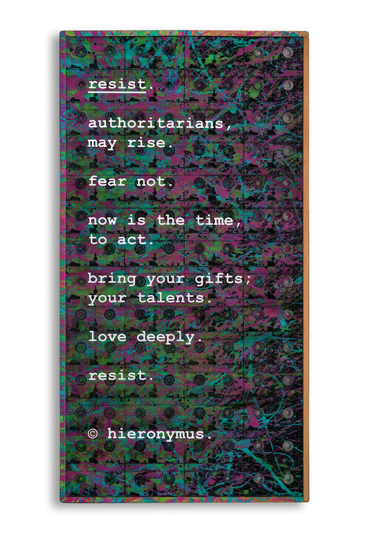 pocket films.™ by hieronymus.™ - "resist." 1