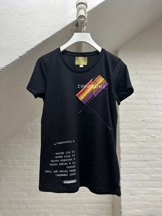 "remember." - ps12 - women's. - sz M